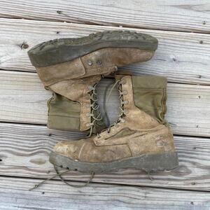 vintage military combat boots size 10